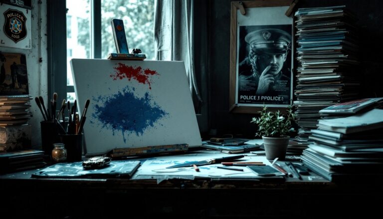 Dalla divisa alla tela: la doppia vita artistica di un agente di polizia