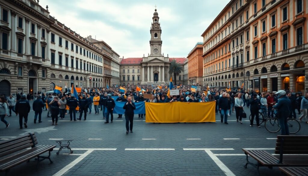 Primo comizio del campo largo a Napoli segnato da contestazioni e temi caldi