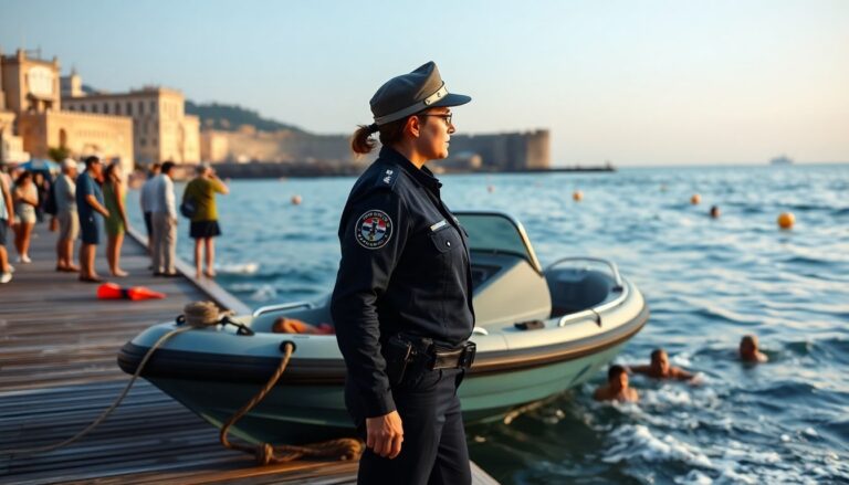 Salvataggio in mare a Pozzuoli: le poliziotte entrano in azione