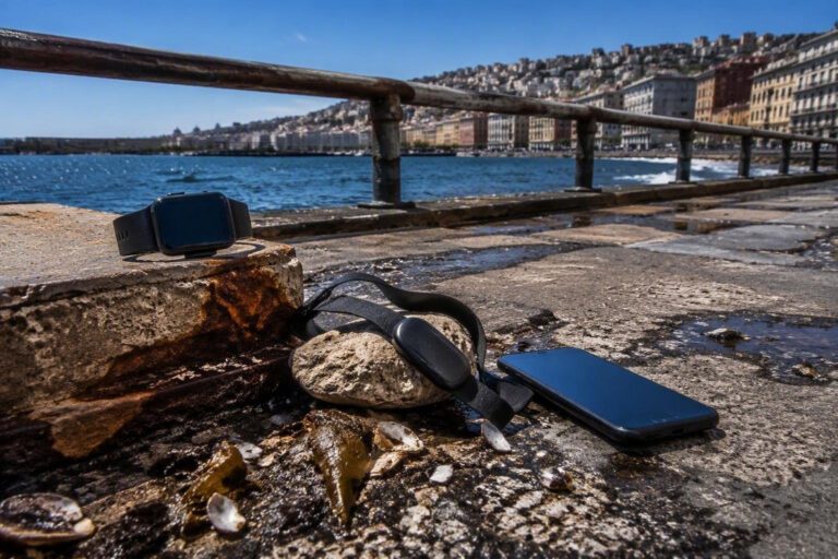 Guida a smartwatch, fasce cardio e app sul lungomare di Napoli
