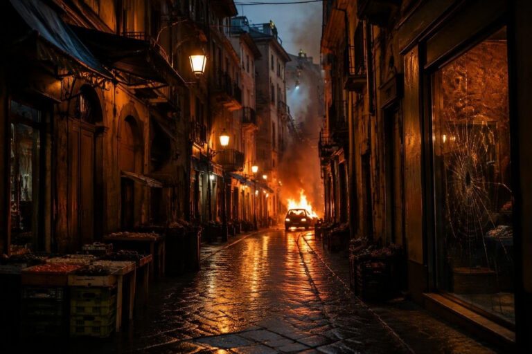 Incendio a Maddaloni: vigili del fuoco intervengono nella zona Mercato