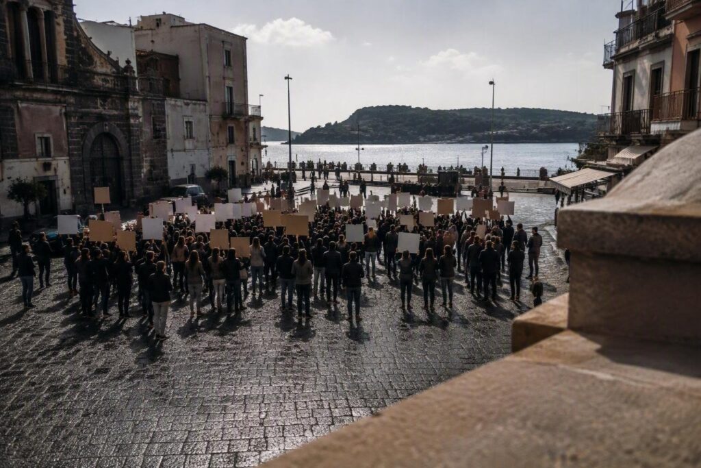 Manifestazione a Pozzuoli: i cittadini chiedono interventi urgenti dopo il terremoto