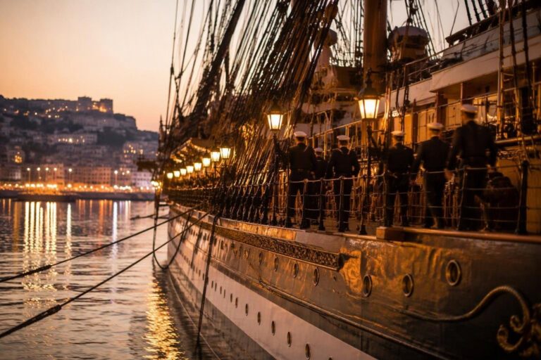Crosetto incontra l’equipaggio Vespucci e annuncia rotazione navale