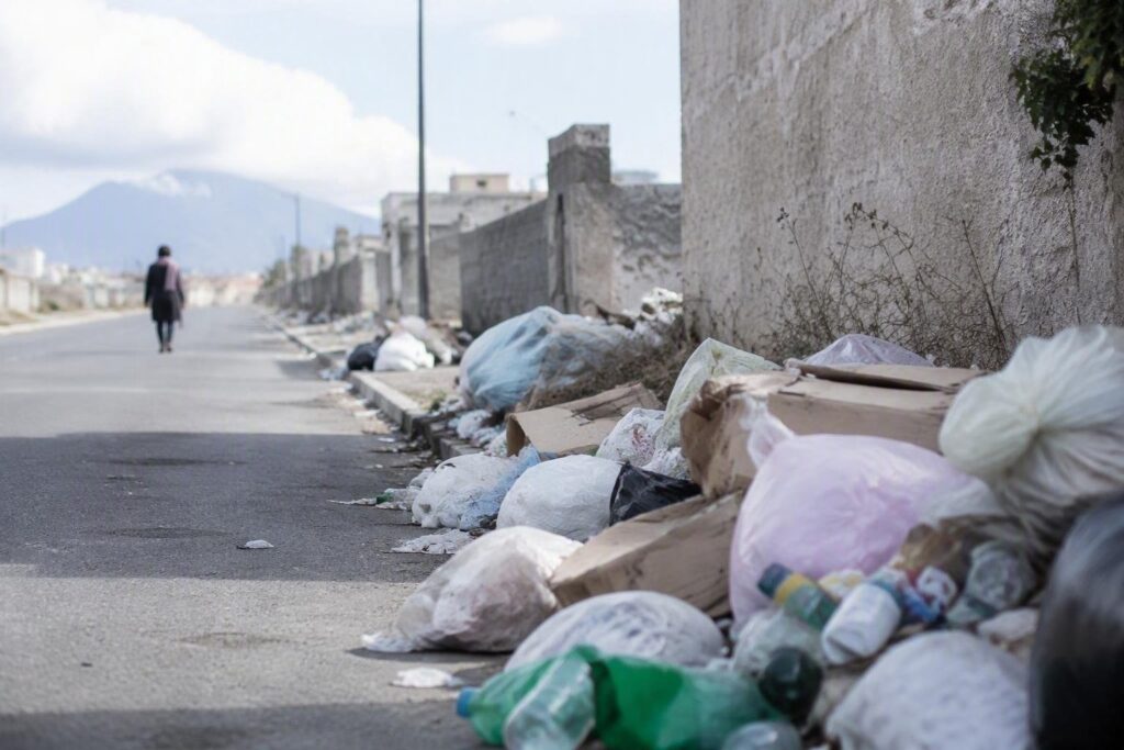 Rifiuti abbandonati a Ercolano: la rabbia dei cittadini per l’inquinamento vicino al Vesuvio