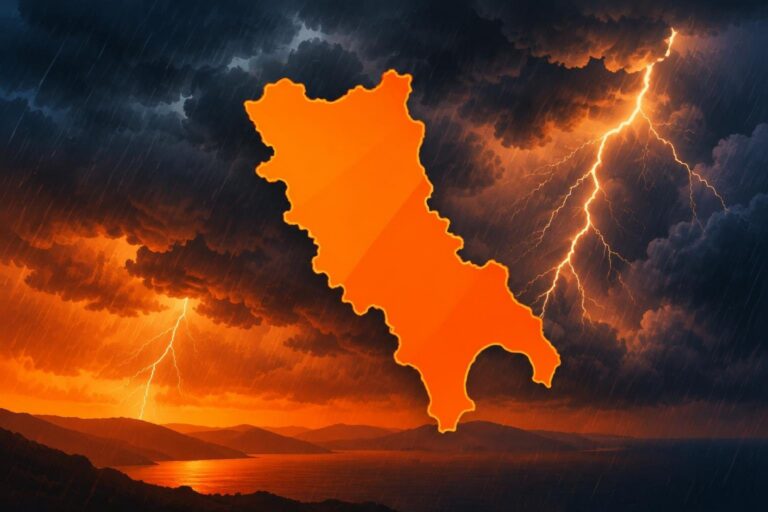Allerta arancione per temporali su Napoli