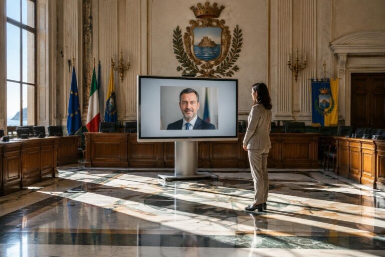 Foto del primo cittadino di Pozzuoli realizzate con AI: il nuovo volto online