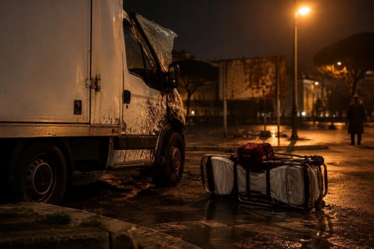 Padre di due adolescenti aggredito e travolto da camion al Vomero