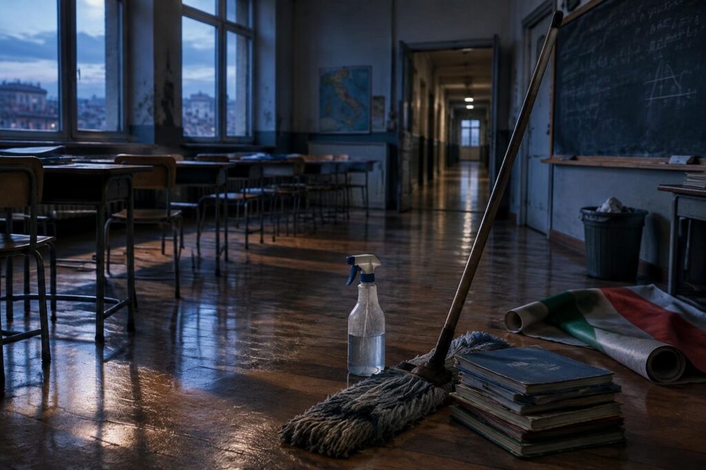 Pulizia della scuola Cuoco-Campanella: gli studenti tornano a studiare