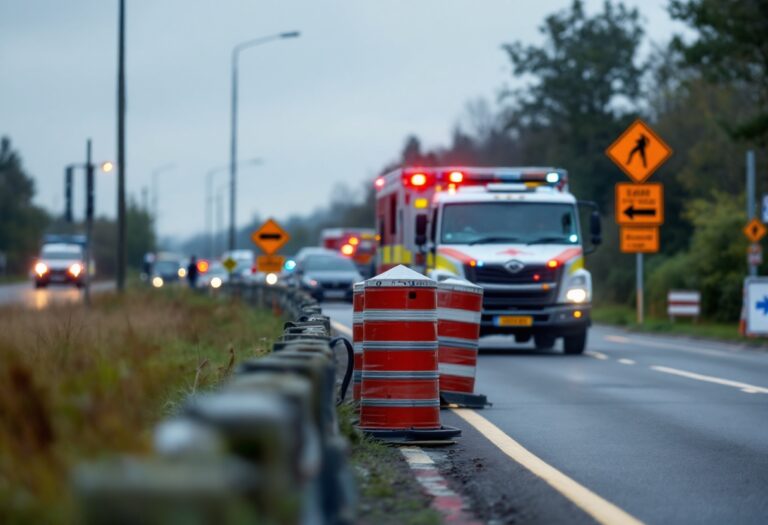 Traffic disruption on A90 after early morning crash