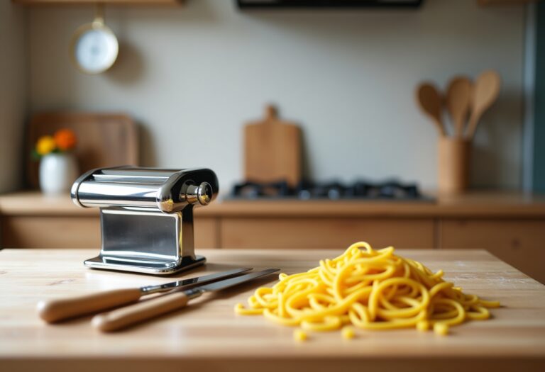 A variety of pasta makers for home cooking