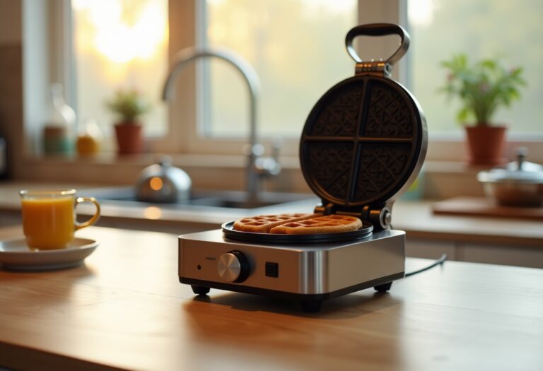 Delicious waffles made with a top waffle maker
