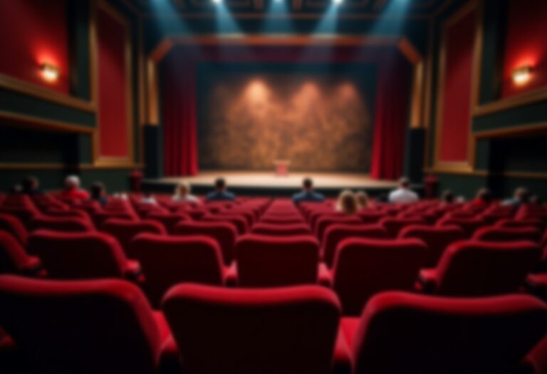 Emma Kenny presenting her true crime show in Aberdeen