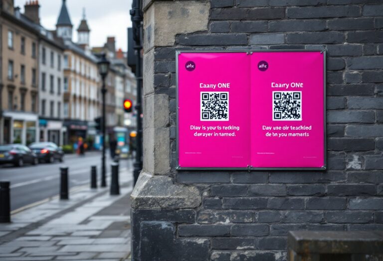 Mysterious pink posters displayed in Aberdeen city centre