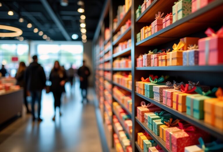 New gift shop interior at Bon Accord shopping centre, Aberdeen