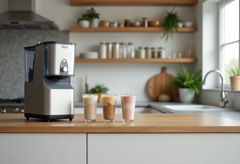 Ninja Creami 7-in-1 ice cream maker in action