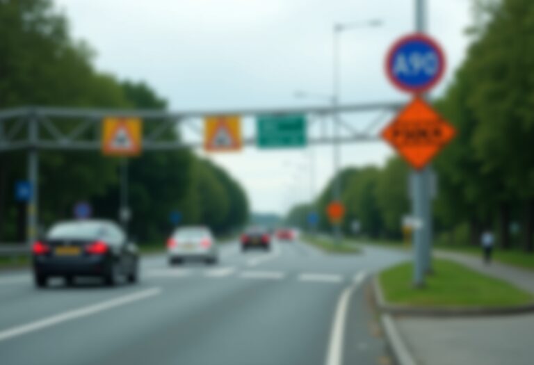 Traffic congestion and safety issues at a busy junction