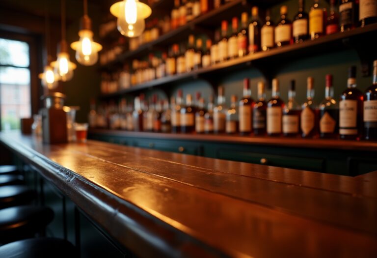 Interno accogliente del St Machar Bar ad Aberdeen