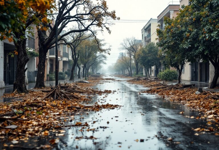 Destruction caused by Storm Bert in the UK