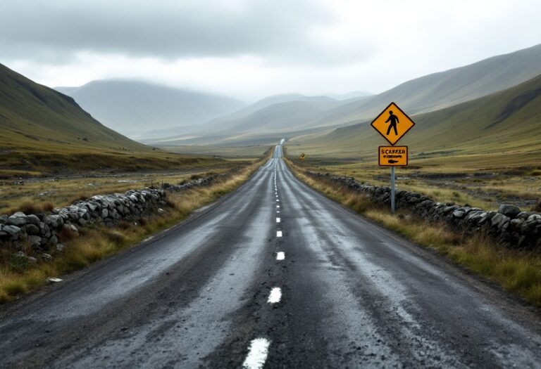 Scenic view of the Aberdeen-Inverness transport route