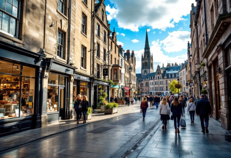 View of Aberdeen's Castlegate showcasing its history