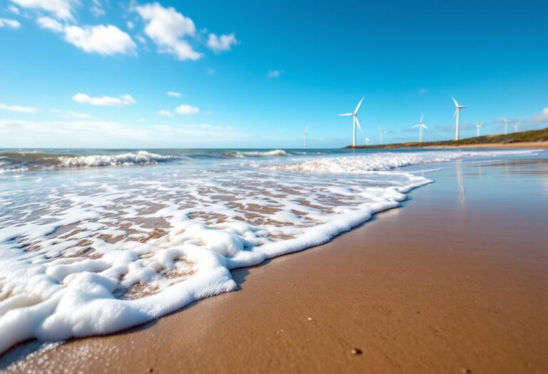 Offshore wind turbines in Aberdeen's energy sector