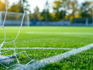 Referee making a decision during Aberdeen match