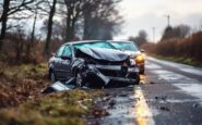 Scene of two-car collision on Aberdeenshire road