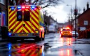 Immagine dell'incidente ad Aberdeen con polizia e ambulanze