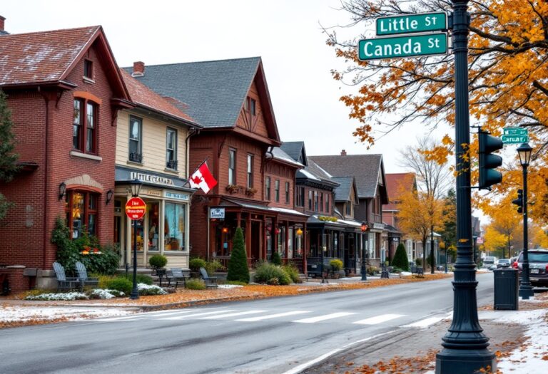 Scenic view of Elgin's Little Canada neighborhood