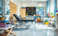 Children participating in physiotherapy at Royal Aberdeen Hospital