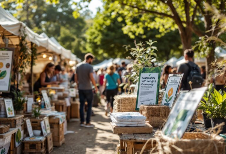 Community event supporting local charities with donations