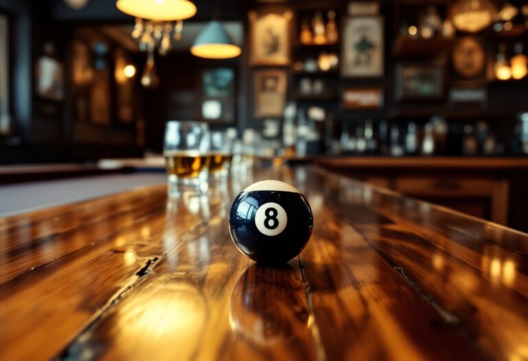 Teenagers enjoying pool and darts at Orkney pub