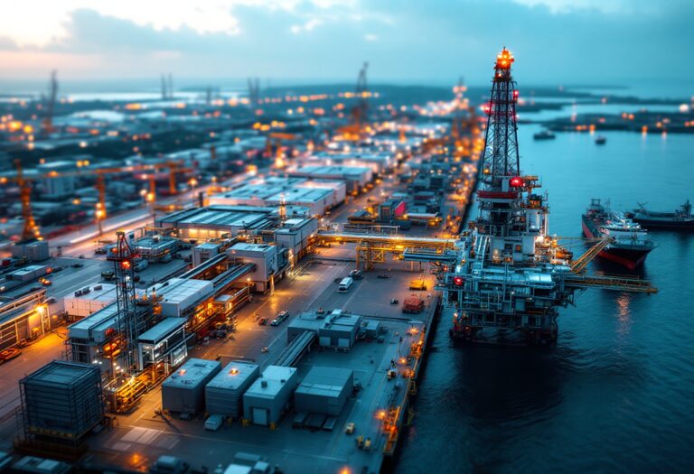 Port of Aberdeen showcasing decommissioning activities