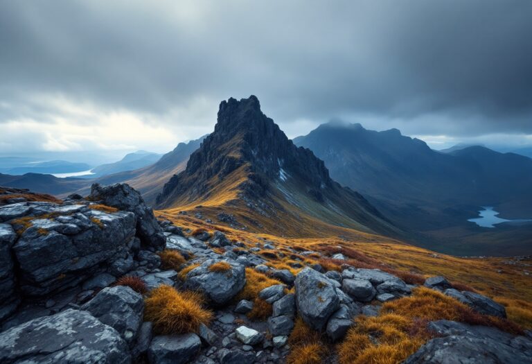 Stormy weather over Scotland's Highlands and Islands