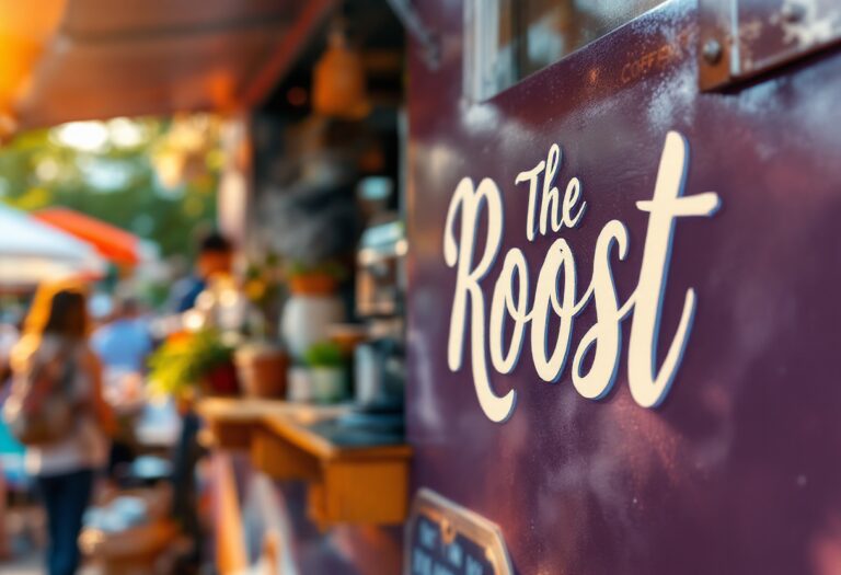 The Roost coffee truck serving customers in Aberdeen