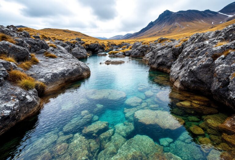 Travel influencer exploring the stunning Fairy Pools in Scotland