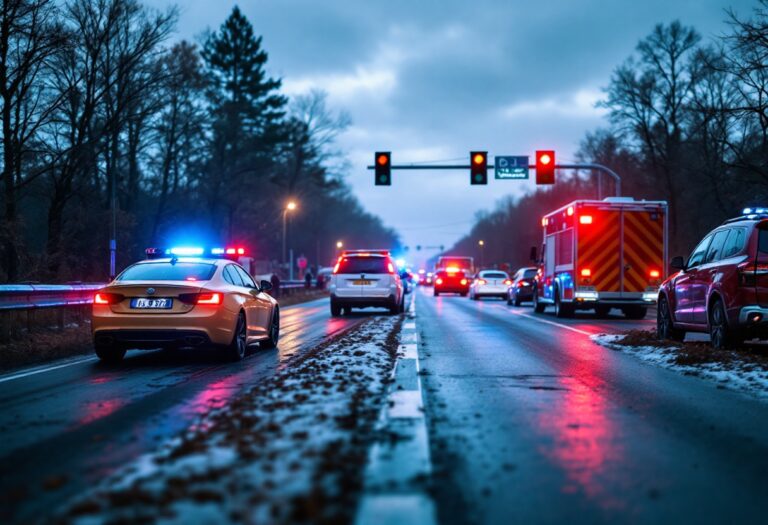 Emergency services responding to A92 crash near Gourdon