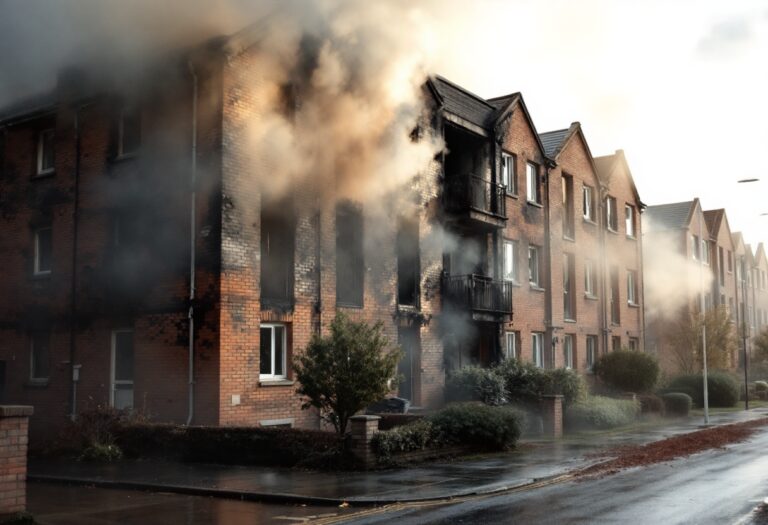 Evacuazione di un blocco residenziale ad Aberdeen per incendio