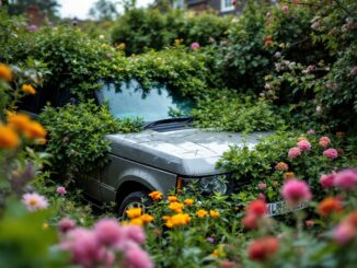Incidente di una Range Rover che blocca il traffico ad Aberdeen