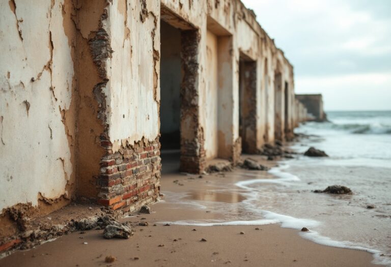 Immagine del caffè di Lossiemouth chiuso per erosione costiera