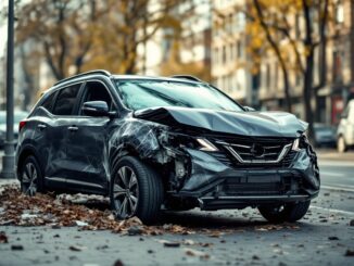 SUV rubato coinvolto in incidente con auto della polizia