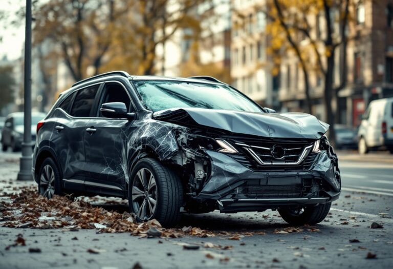 SUV rubato coinvolto in incidente con auto della polizia