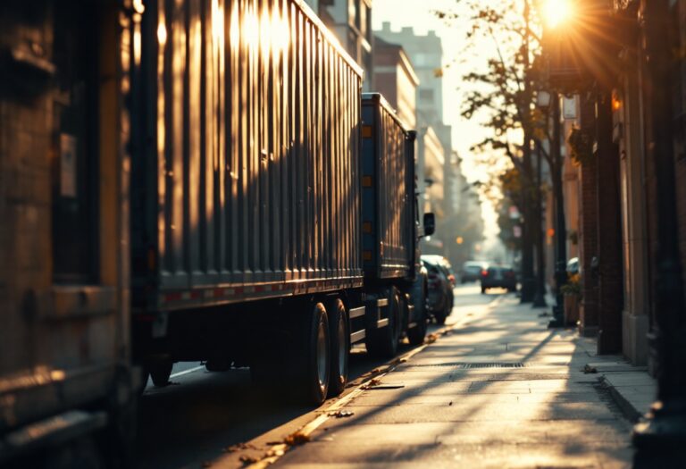 Image depicting safety issues in lorry operations