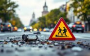 Traffic disruption on North Anderson Drive due to crash