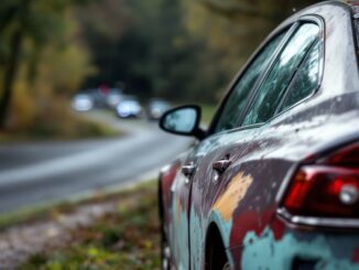 Scene of serious crash on A85 involving teenager