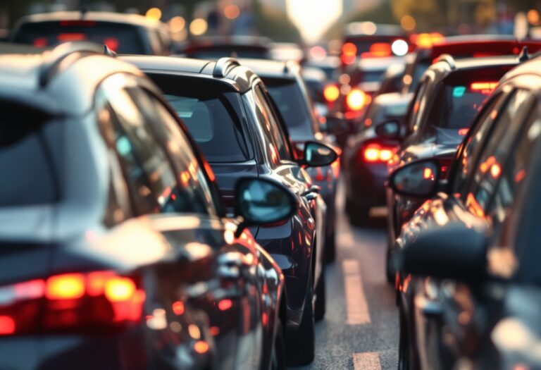 Traffic congestion in Nairn caused by temporary light failure