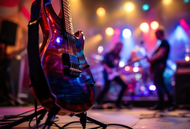 Tribute band performing live on stage in the UK