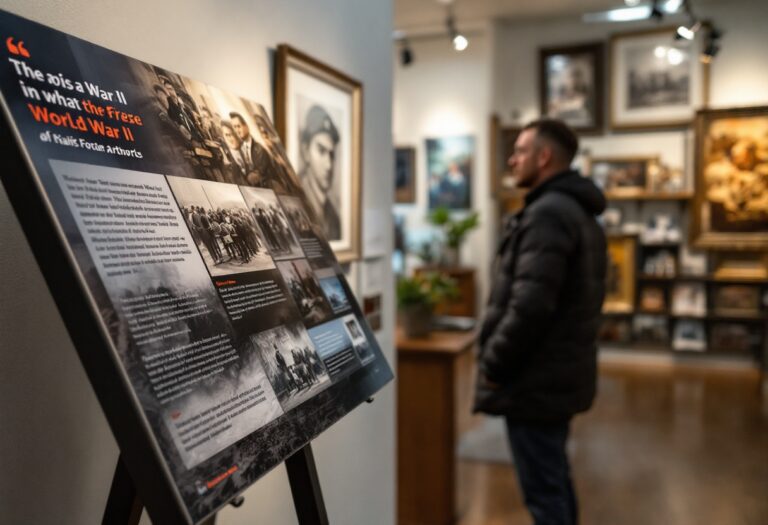 Artwork from WWII displayed at Highland Museum