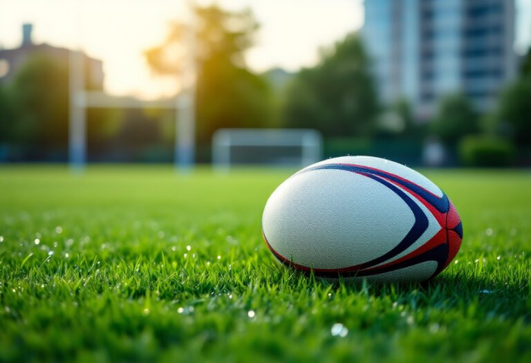 Alfie Barbeary in azione durante una partita di rugby