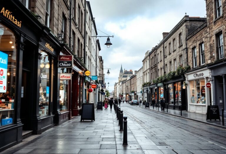Vacant storefronts on Union Street, Aberdeen's high street